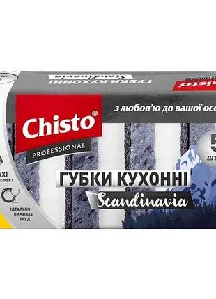 Губки кухонні 5шт scandinavia тм chisto