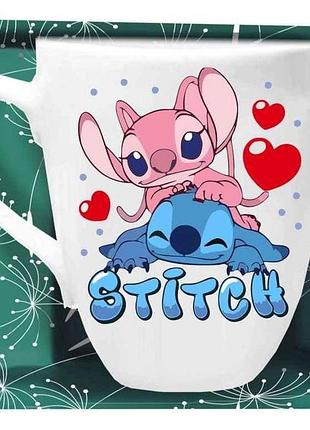 Чашка 200мл stitch серця в под. коробці тм farglass