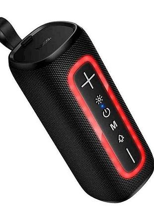 Портативна колонка hc36 5wx2/rgb/bt5.4/usb/aux/microsd/fm/1200mah 188х78х78см чорна тм hoco