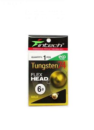 Груз чебурашка разборная 3,5г 2шт/уп tungsten 74 gold тм intech