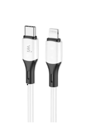Кабель wibrand mamba ip pd silicone charging data cable 1m white