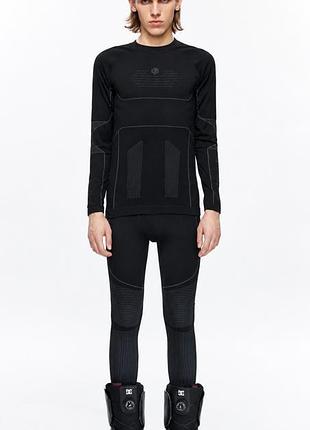Термобелье мужское зимнее тепла анатомическое high experience black/gray