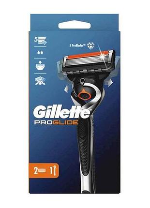 Бритва gillette fusion proglide з 2 змінними картриджами
