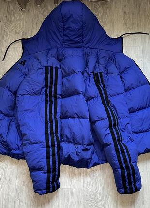 Пуховик чоловічий adidas синій розмір m