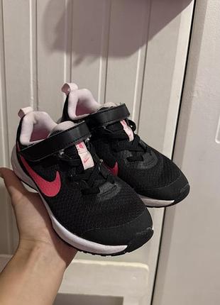 Кросівки для дітей nike чорні, рожеві, розмір 28