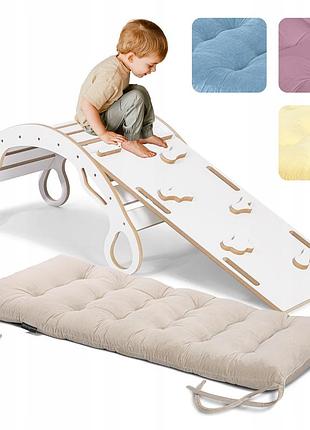 Великий гойдалка montessori для дітей -103cm гірка+стіна+подушка ce pl