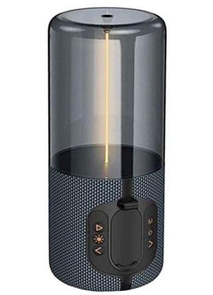 Портативна колонка bs64 5w/bt5.4/aux/microsd/fm/1200mah 8.5x8.5x19см синя тм hoco