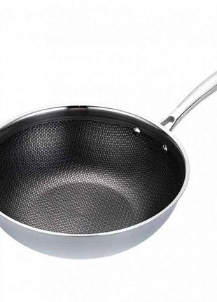 Сковорода 30см з а/п покриттям non-stick coatingc, професійна mr-1224-30 тм maestro