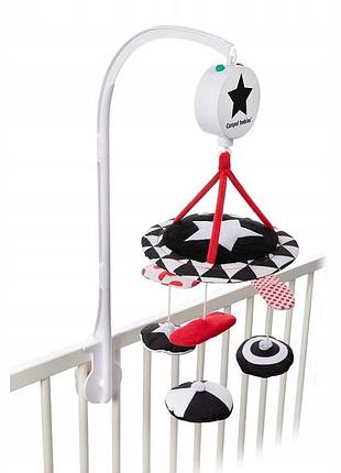 Canpol контрастна плюшева сенсорна карусель з музичною коробочкою sensory toys