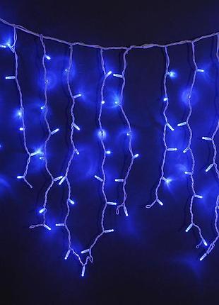 Вулична гірлянда бахрома xmas b-1 led 120 3.3 line short curtain синя