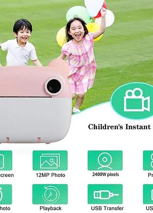 Дитячий фотоапарат із миттєвим друком diy instant digital camera