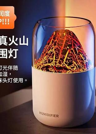 Увлажнитель воздуха "вулкан" lamp jsq-1 на 280 мл с подсветкой