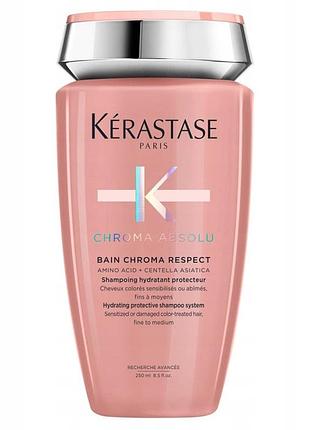 Шампунь kerastase chroma absolu для фарбованого волосся захист кольору 250 мл
