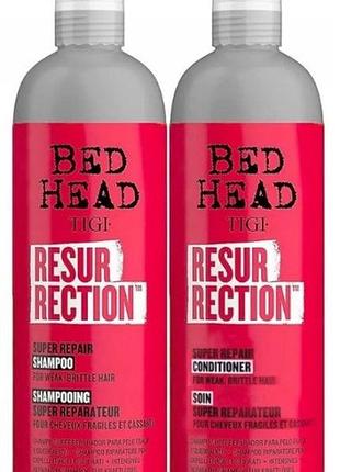 Шампунь tigi bed head resurrection repair 750 мл + кондиціонер 750 мл