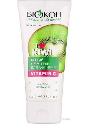 Гель для обличчя i love kiwi легкий з вітаміном с 60мл тм біокон