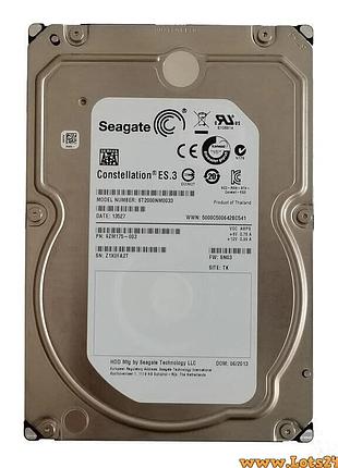 Жесткий диск 2 тб seagate constellation es3 st2000nm0033 sata hdd для сервера компьютера nas видеонаблюдения серверный б/у 7200rpm