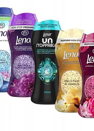 Набір 5 штук набір 5x lenor перлівки гранули кульки ароматизовані для прання 975g асорті аромати