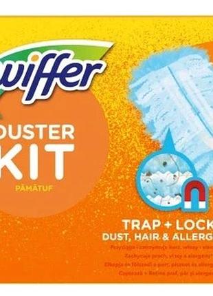 Набір 2 штуки 2x swiffer duster зест 1+4 для збору пилу та шерсті