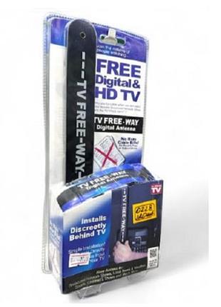 Цифровая комнатная антенна тв free digital & hd tv беспроводная антенна