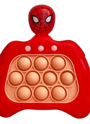 Электронный поп ит антистресс мини консоль pop it spider man