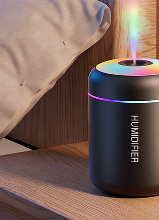 Мини увлажнитель воздуха humidifier h09 с rgb led подсветкой 180 мл usb