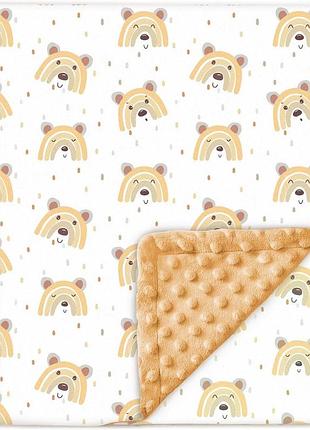 Superbe bebe м'який плед для немовлят і дітей minky з бавовни oeko tex 100x135 см 10 кольорів комфорт і якість