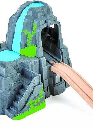 Hape e3739 світловий і звуковий гірський тунель дерев'яні аксесуари для залізниці