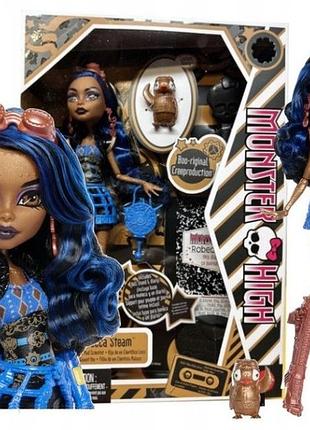 Лялька monster high reprodukcja robecca steam дочка робота + капітан penny
