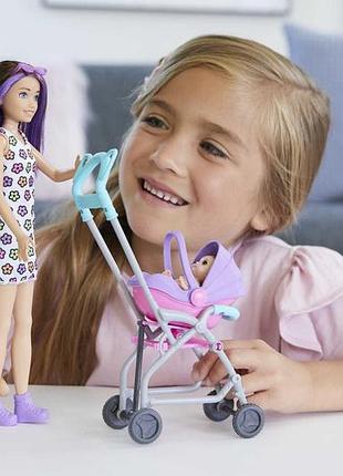 Набір barbie: лялька skipper няня з аксесуарами від babysitters inc