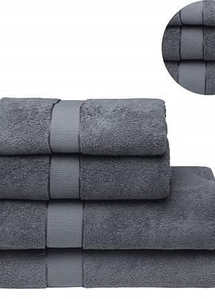 Комплект з 4 рушників для ванни 2x70x140 2x50x100 бавовна 500г кольори набору