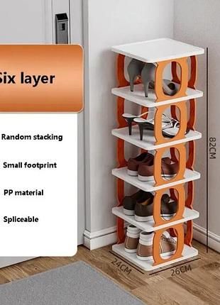 Полка для обуви вещей книг 5 полок shoe rack and ly-581