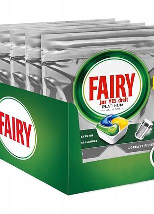 Fairy platinum лимон капсули для посудомийної машини all in one 170 штук