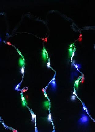 Xmas гирлянд (водопад 3m*2m) 360led m-3 мультицветная 12pcs (20) hs hs