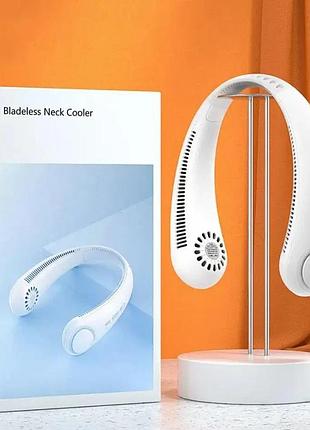 Мини вентилятор на шею neck cooler / аккумуляторный гибкий вентилятор для спорта
