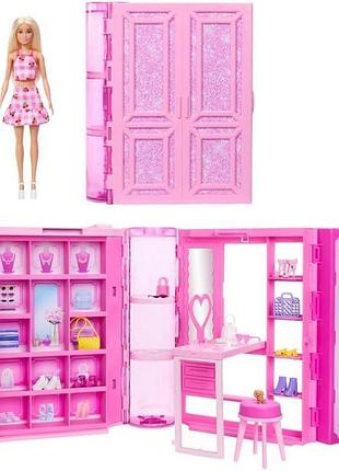 Barbie шафа мрій ігровий набір з блондинкою шафа (понад 90 см шириною) одяг для ляльки та аксесуари; 25 елементів 3 повні образи