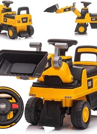 Транспортний засіб cat loader інтерактивний жовтий будівельний автомобіль екскаватор-навантажувач