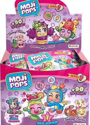 Набір мініфігурок magic box moji pops 24 штуки mojipops великі саше фігурки в саше серія 1