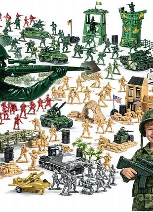 Великий набір солдатиків 300ел велика база як