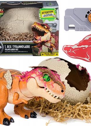 Інтерактивний динозавр t-rex що вилуплюється з яйця "jurassic world primal hatch"