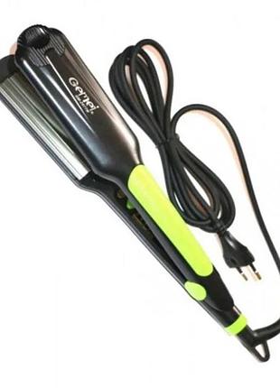 Плойка для створення гофре для волосся gemei gm-2977 w 45 вт з регулюванням температури
