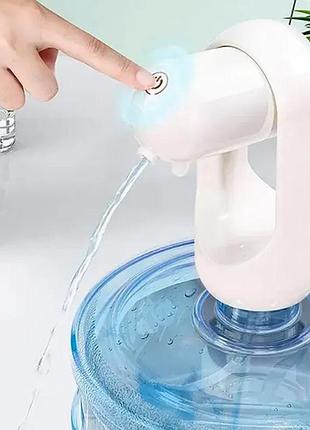 Електрична помпа для бутильованої води на акумуляторі suction pump and ly-608 біла