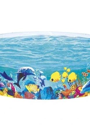 Басейн розтяжний садовий для дітей великий 244x46cm bestway