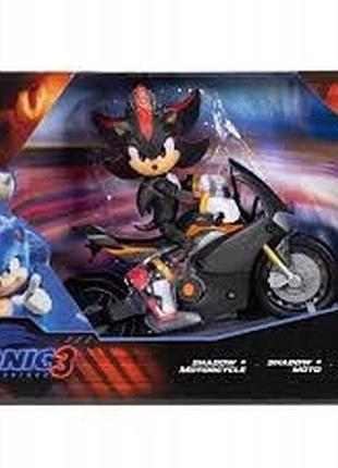 Sonic the hedgehog 3 фігурка з мотоциклом shadow