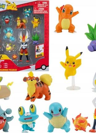 Набір фігурок pokemon battle ready multi-pack 10 шт pikachu oddish pkw2855