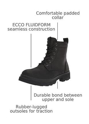 Ботинки ecco grainer waterproof lace boot размер 40 eu, 25 - 25,5 см 2