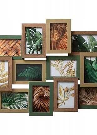 Рамка для фото duża ramka 12 zdjęć boho 65 x 51,5 cm 12 фото 65x51,5 см