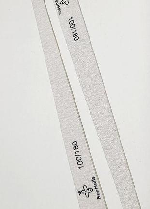 Пилка для нігтів крапля bee nails 18см, 100/180