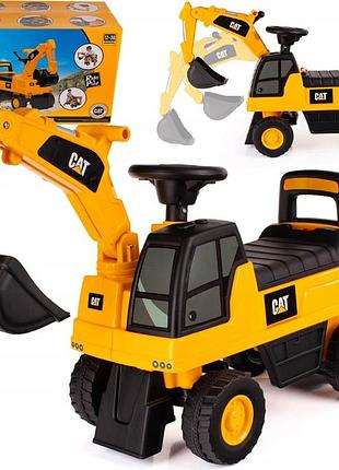 Каталка jeździk cat копарка з рухомою ковшом автомобіль 2в1 штовхач 12м+