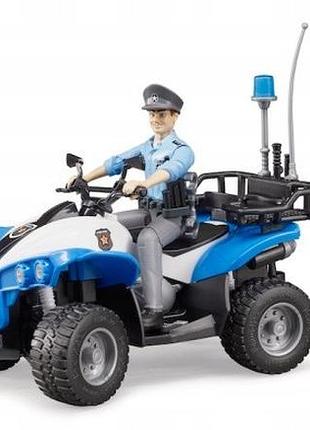 Іграшковий квадроцикл bruder 63010 з поліцейським та аксесуарами