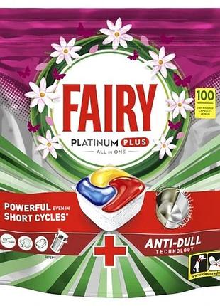 Fairy all in one fairy platinum plus капсули для посудомийної машини лимон 100 шт.
